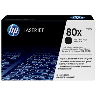 TONER ORIGINAL HP 80X - CF280X PRETO