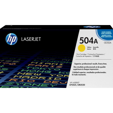 TONER ORIGINAL HP 504A - CE252A AMARELO